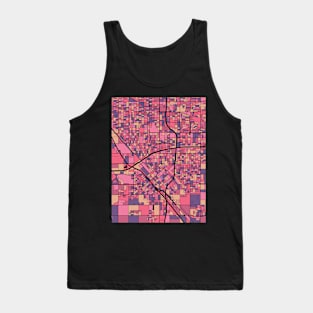 Fresno Map Pattern in Purple & Pink Tank Top